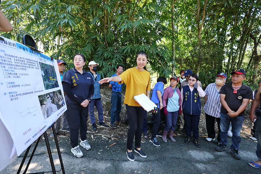 0704許淑華會勘國姓草屯多處道路及護岸