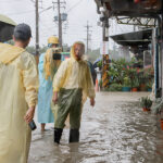 凱米颱風撲台，縣長翁章梁視察水上鄉淹水情形