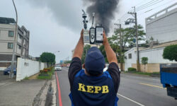 大寮工廠火警環局派員持續空品監控