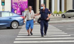 馬路任我行 小黃隨我招 民族警見狀阿伯毋湯喔