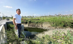 （見報）整條舊南屯溪斷流導致魚群死亡 多日無人聞問 台中市議員何文海要求中市府立即處理恢舊貌