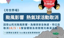 「2024高雄愛．月熱氣球」活動10月5、6日場次活動取消