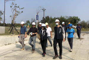 觀旅局長視察台中海洋館工進及綠化植栽