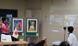2-鼓山高中美術班與日本冰見高校跨國聯展空中相會