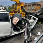南投男子不爽險擦撞下車打老翁 上國道竟追撞砂石車頭破身亡
