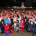 全台最多聖誕老人 台中報佳音