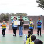 中市東山國小舉行受贈新鞋暨東山步道首跑活動