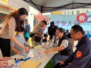 清水警入校園園遊會設攤反詐宣導