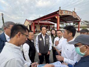 立委林俊憲會勘學甲排水整治 為大台南未來治水超前部署