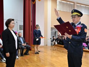 王惠美主持 彰縣警察局卸任新任局長交接