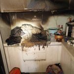 北屯區大樓暗夜火災 疑夫妻吵架、太太廚房燒棉被引起