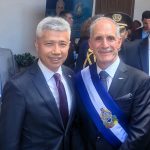 台宏復交生變?　陸駐宏國大使出席新總統就職秀合照