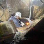 台水公司徹夜搶修八堵路漏水管線 恢復供水