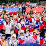 桃市元旦升旗典禮 拋勝利彩帶