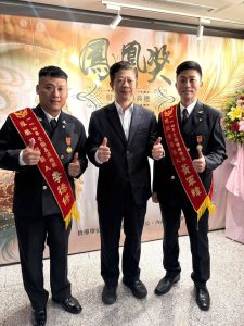 黃軍緯、李德修榮獲全國消防楷模肯定