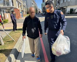 從工地到派出所 大雅警一眼識破迷途失智翁