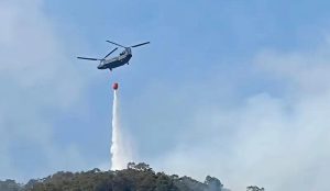 南投山林火災 陸航直升機滅火