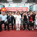 王惠美赴彰德國中 慰勉桌球選手