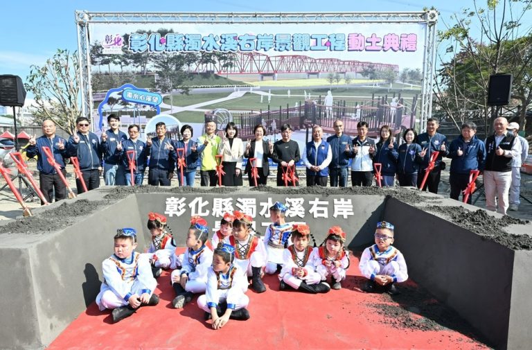 濁水溪北側特色景觀動工 彩虹橋未來更耀眼