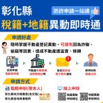 稅籍及地籍異動即時通一站式申請雙重守護