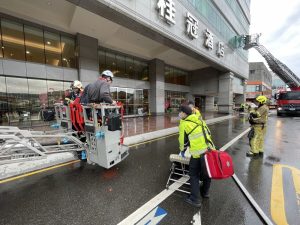 基隆消防春節前夕 強化高樓防火演練