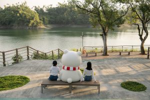 嘉市蘭潭姊妹亭大白熊陪你迎新年