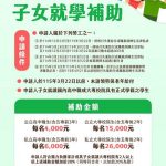 失業勞工子女就學補助 即日起開始受理申請