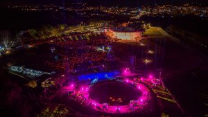 恆春出火地質公園啟用成夜間觀光新地標