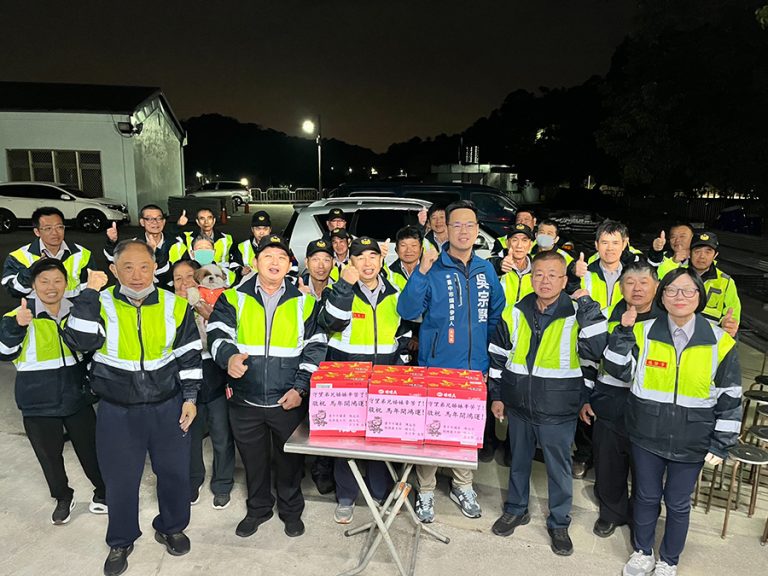 吳宗學走訪北屯守望相助與警消清潔隊