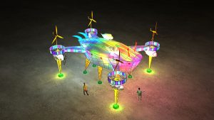 台灣燈會在嘉 打造無人機主燈