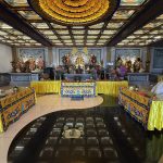 無極三清總道院神職人員清塵日靜座迎神