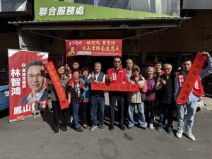 林智鴻新春揮毫 逾百鄉親共襄盛舉