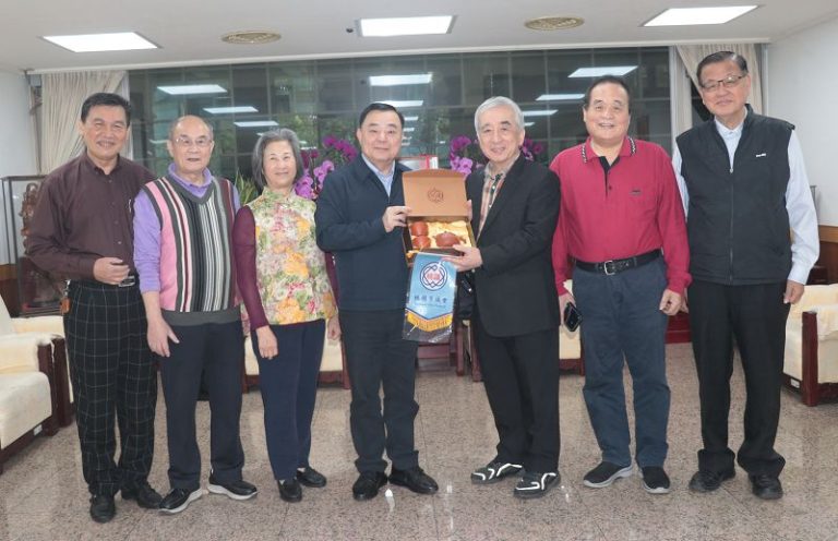 臺灣導報社長林文雄拜會桃市議會議長邱奕勝賀新歲