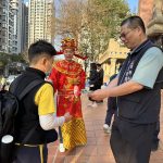 警啟動護童專案勤務蔡慶星分發文宣品扎根