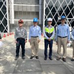 勞工局在中鋼 辦外牆清洗宣導會