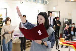 基市首任家庭教育中心專任主任黃思涵 上任