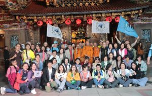 為世界和平而走 行腳僧團抵景福宮