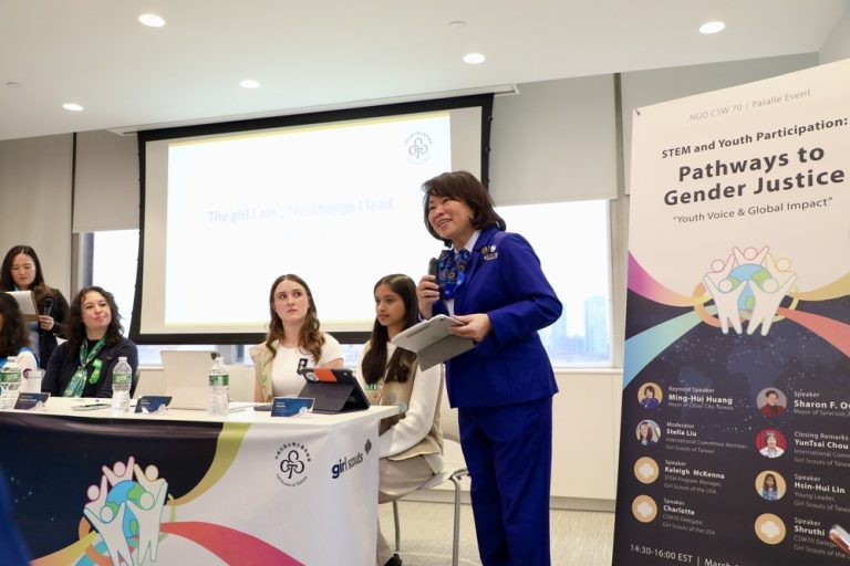 黃敏惠促成台美女童軍交流