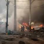 南投垃圾資源回收場起火 風勢影響附近村里需注意