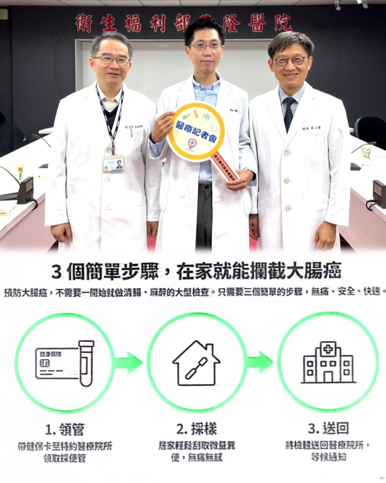 醫師籲把握「三早」步驟 攔截大腸癌
