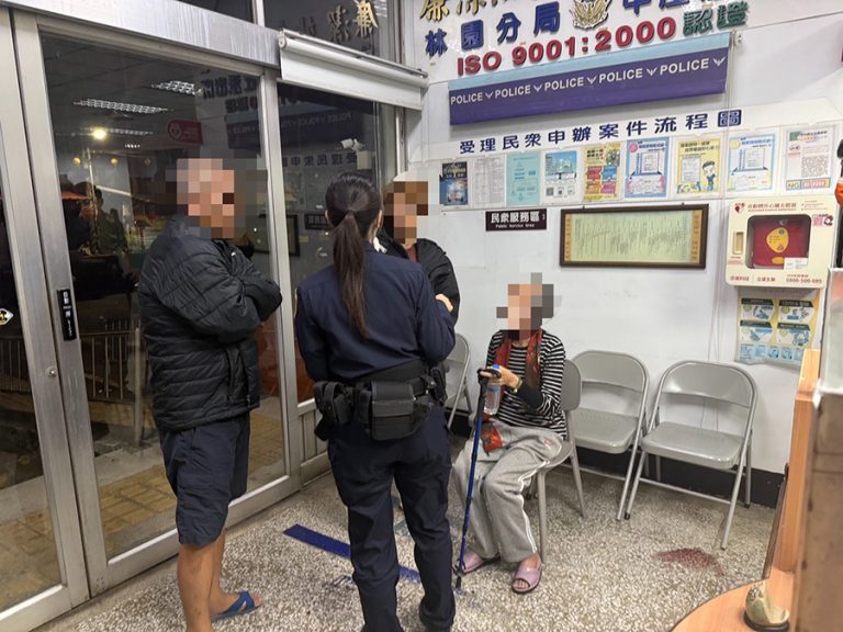 8旬婦迷途跌倒 中庄警助返家