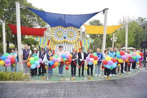 豐原翁明公園全新共融遊具啟用