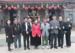 呂秀蓮偕同韓影視團隊 參訪桃園景福宮