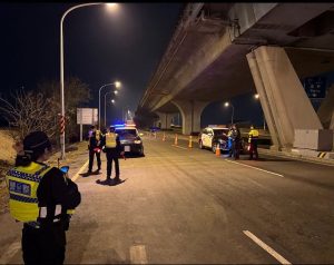 學甲警分局全面啟動「未繫安全帶」事故防制執法專案