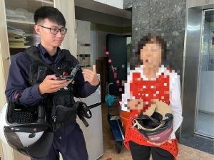 帽子離奇失蹤藏草叢 民權警助婦人找回