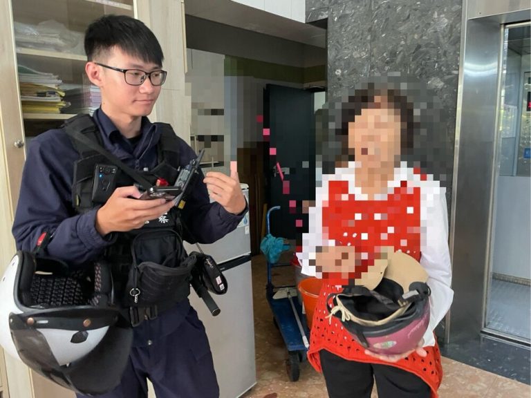 帽子離奇失蹤藏草叢 民權警助婦人找回