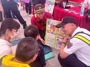 消防分隊結合書法寫生比賽 宣導防範一氧化碳中毒