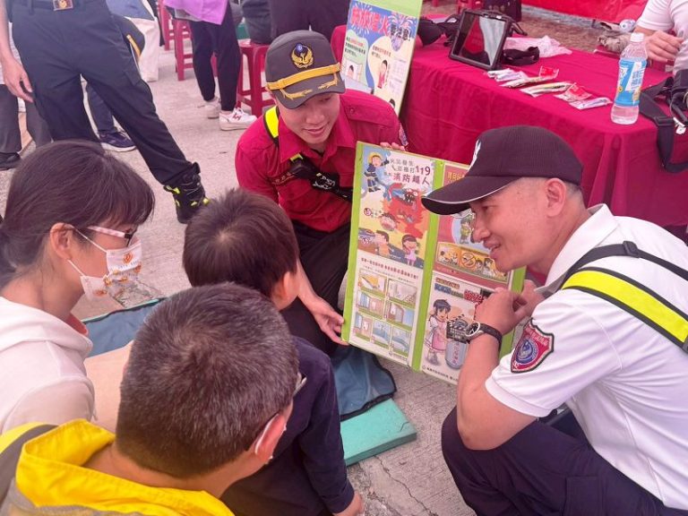 消防分隊結合書法寫生比賽 宣導防範一氧化碳中毒