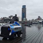 AI無人稽查車 基隆海洋廣場亮相