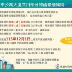 老舊大樓修繕有補助 高市共用部分最高可領1萬元